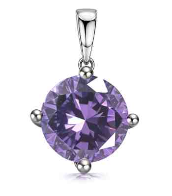Alexandrite Pendant Birthstone Necklace In 925 Sterling Silver