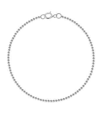 Ball Chain Bracelet For Women In 925 Sterling Silver
