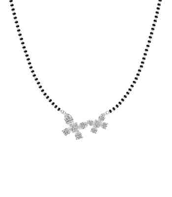 Butterfly Mangalsutra, Whispers Necklace In 925 Sterling Silver