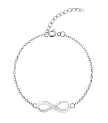 Eternal Infinity Bracelet In 925 Sterling Silver For Women