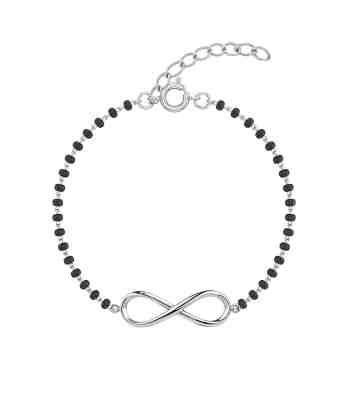 Eternal Infinity Mangalsutra Bracelet For Women In 925 Sterling Silver