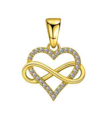 Intertwined Infinity Love Pendant | Gold-Plated Sterling Silver
