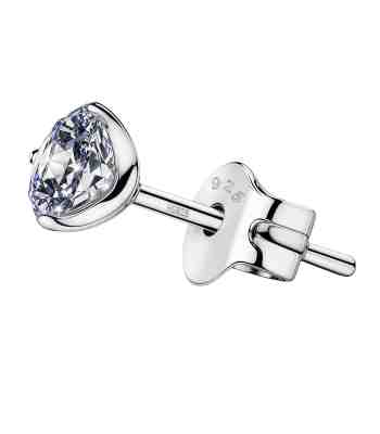 Martini Solitaire Stud Earrings For Men | 925 Sterling Silver