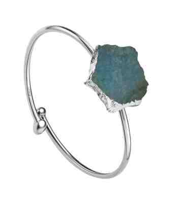 Natural Raw Labradorite Ring | Adjustable Gemstone In 925 Silver