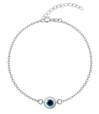 Original Evil Eye Enamel Bracelet In Sterling Silver For Girls