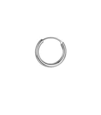 Thin Hoop Earrings For Men | Classic 925 Sterling Silver
