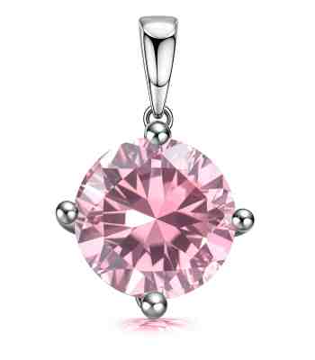 Tourmaline Birthstone Pendant Necklace In 925 Sterling Silver