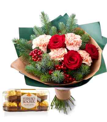 Christmas Carnation Bouquet