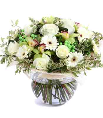 Sweet Seduction White Mix Flower Arrangement