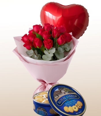 Flower Bouquet with Cookies