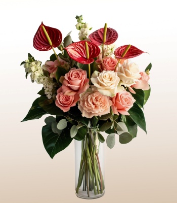 Love and Romance exotic Floral Arrangement