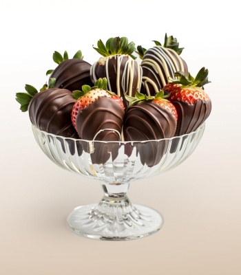 Strawberries covered in delicious chocolate