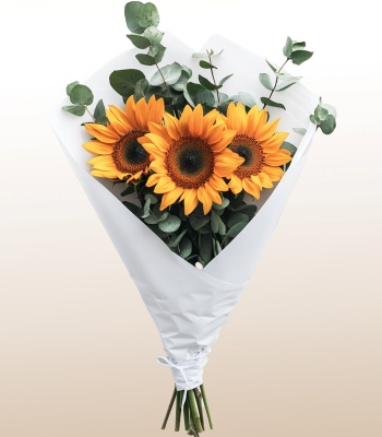 Three Sunflower Bouquet