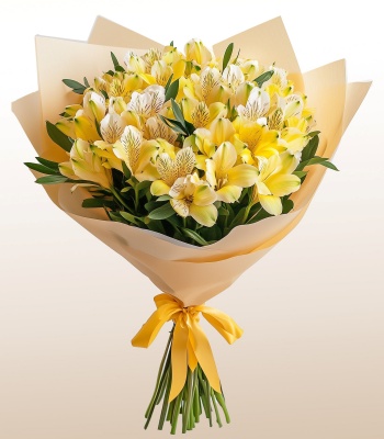 Yellow Alstroemerias Bouquet