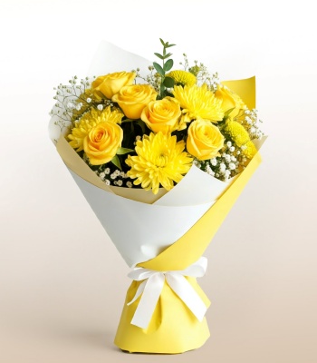 Yellow Rose Bouquet for Friendship