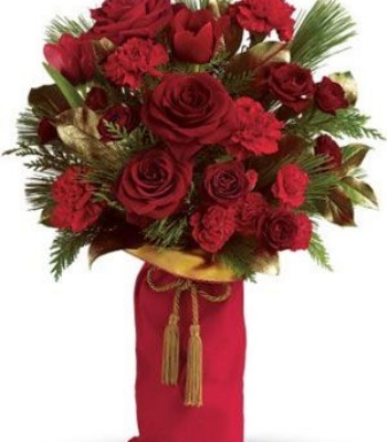 Christmas Red Flowers Bouquet