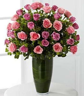 Anniversary Pink Roses Arrangement