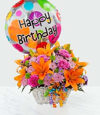 Birthday Flower Basket