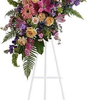 Bountiful Standing Spray of Sympathy Flowers