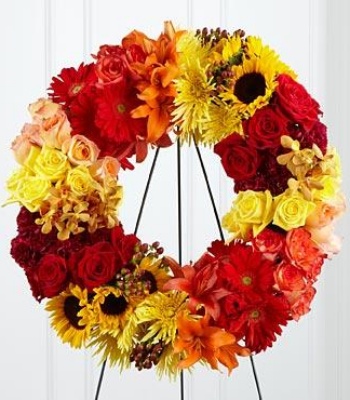 Colour Wreath for Grand Parents