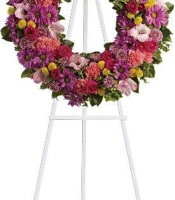 Colourful Standing Wreath