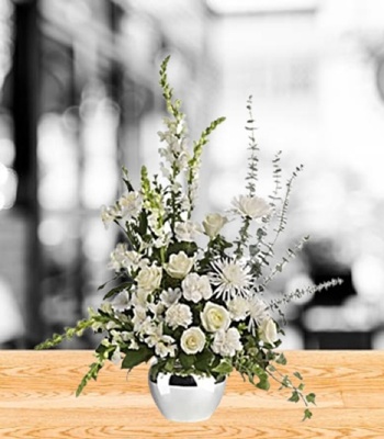 Funeral Flower Arrangement in Basket