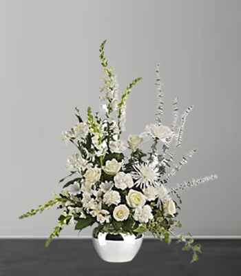 Funeral Flowers in Vase
