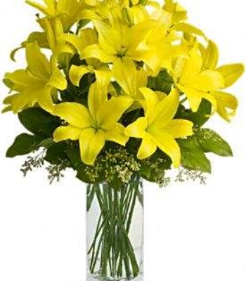Good Wishes Lilies Arrangement