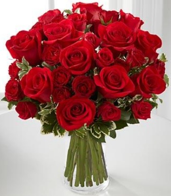 "I Love You" Red Roses