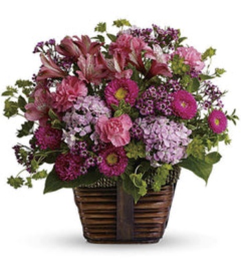 Joyful Colors Basket  Carnations & Daisies