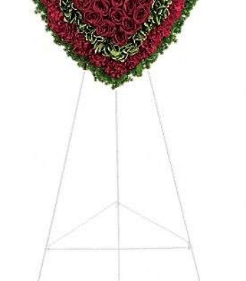 Lasting Love Red Funeral Tribute Wreath