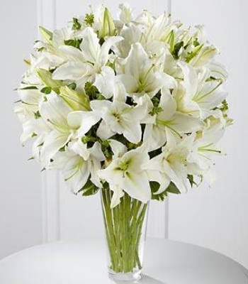 Lily Sympathy Flower Arrangement