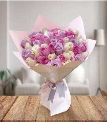 Multicolored Roses Bouquet