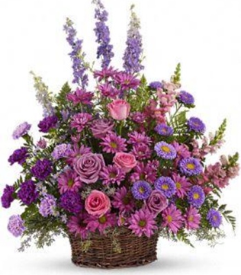 New Year Wishes Flower Basket