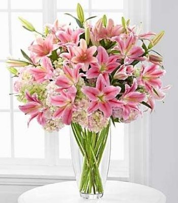 Pink Lilies Arrangement