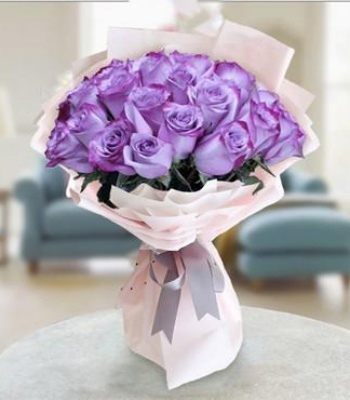 Purple Roses Bouquet