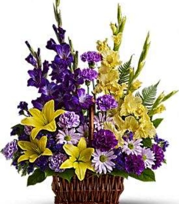 Sympathy Flower Basket