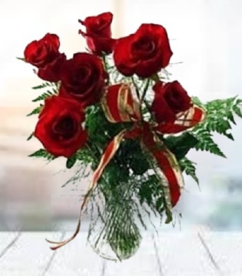 Red Rose Bouquet Hand-Tied
