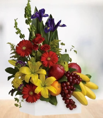 Fruit And Flower Basket