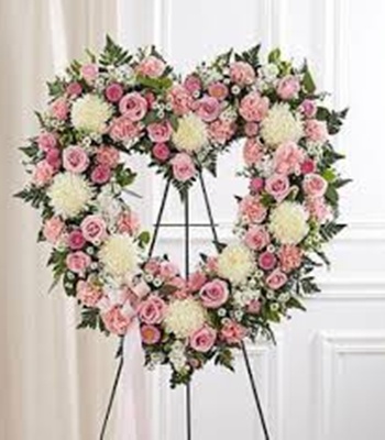 Funeral Wreath Heart Shape