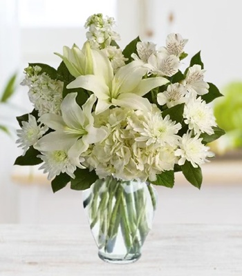 Sympathy Flowers - Free Glass Vase