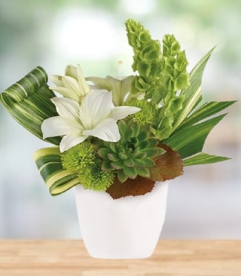 White & Green Flower Arrangement