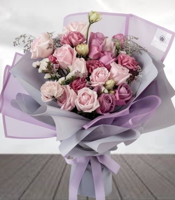 Purple and Pink Roses
