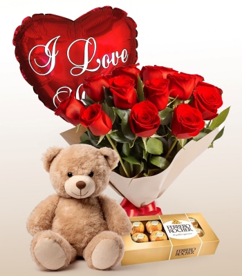 Rose Flower Gift Combo