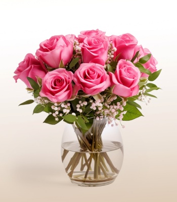Valentine's Day Pink Roses Bouquet