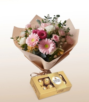 Just Because Flower Bouquet With Chocolates