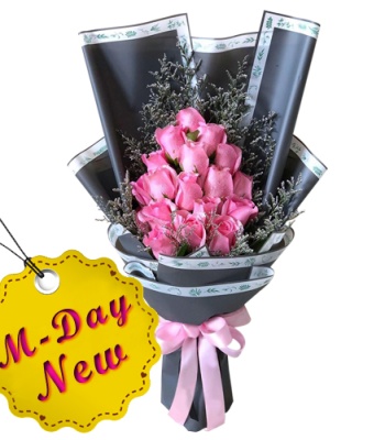 18 Pink Roses For Mom