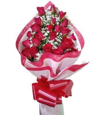 2 Dozen Red Roses Bouquet