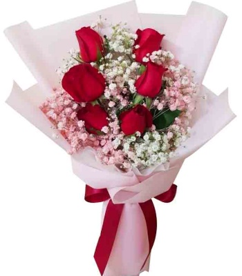 6 Red Rose Bouquet