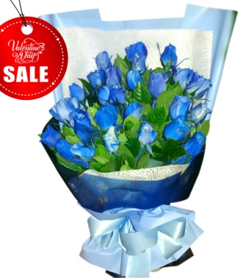 Blue Rose Flower Bouquet